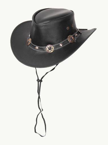Каубойска шапка Кончо черна / Concho 