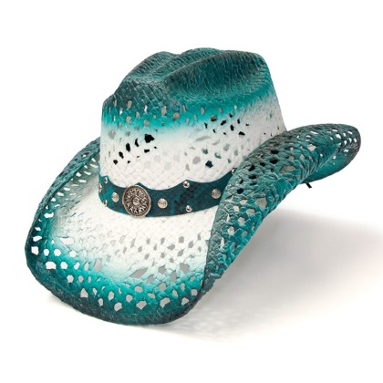 Каубойска лятна шапка Aqua / Western Express