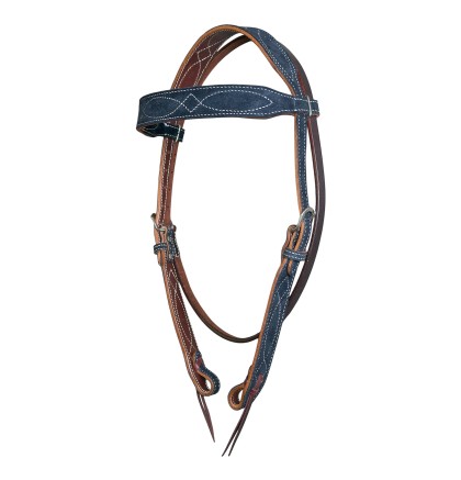 Уестърн кожена юзда / wBR047