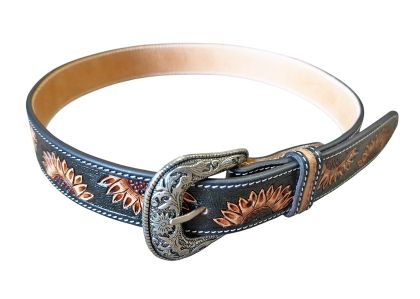 Уестърн колан със слънчогледи