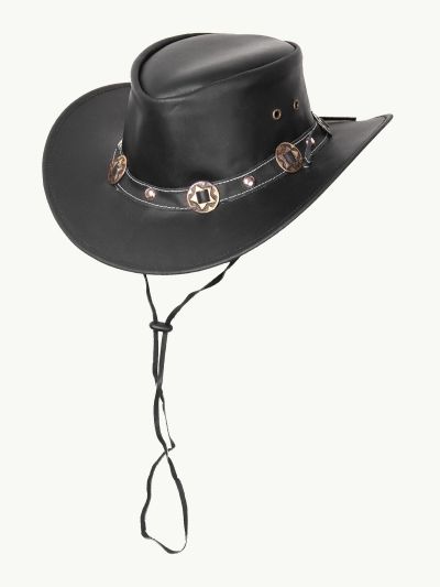 Каубойска шапка Кончо черна / Concho 