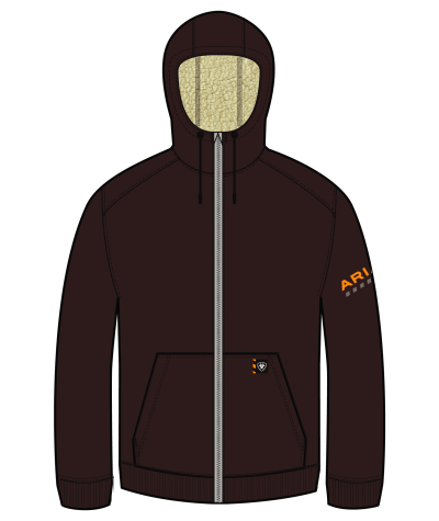 Мъжко яке с цип и качулка Rebar / Ariat 