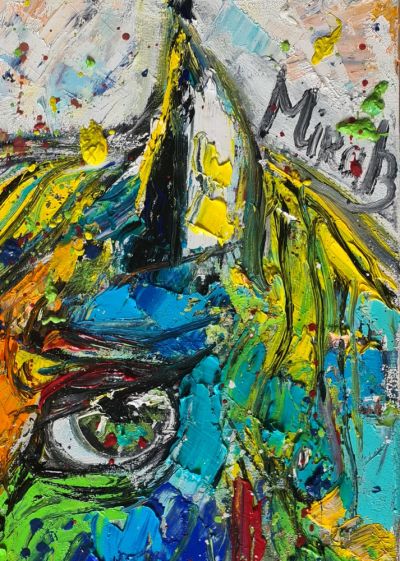 Картина на Мира Бъчварова - Щастлив кон / Happy horse