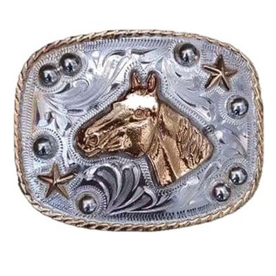 Каубойска катарама - Златен кон