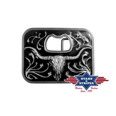 Каубойска катарама - бик /отварачка / Stars and Stripes