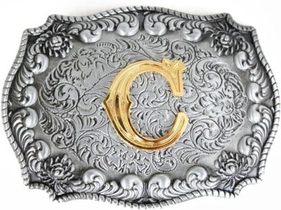 Каубойска катарама с буква