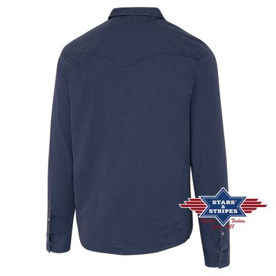 Каубойска риза мъжка Даниел / Daniel blue - Stars And Stripes