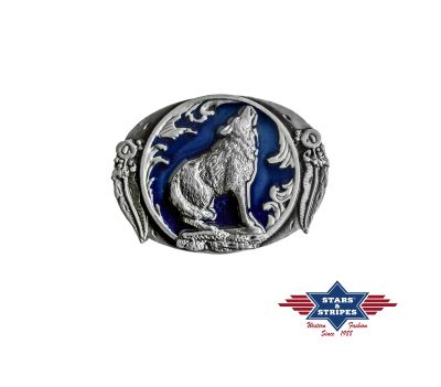 Каубойска катарама - виещ вълк / Stars And Stripes