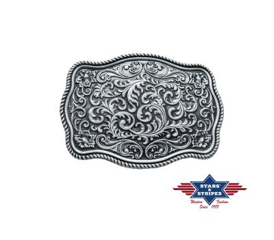 Каубойска катарама с флорални мотиви / GS-420