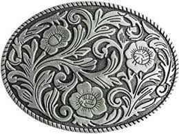 Каубойска катарама с флорални мотиви / Stars And Stripes