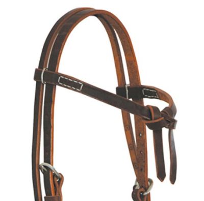 Кожена уестърн юзда в изчистен дизайн / LK1020