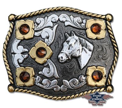 Каубойска катарама с конска глава / Stars And Stripes