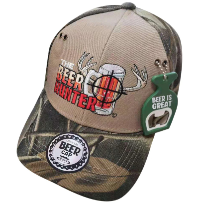 Бейзболна весела шапка с отварачка за бира / Beer hunter