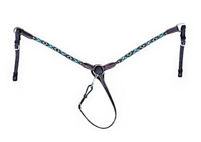 Уестърн юзда с нагръдник с мъниста / wBR011