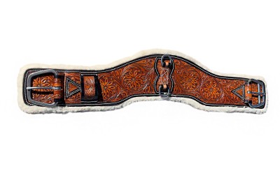 Уестърн опас от кожа и вълна / wG003