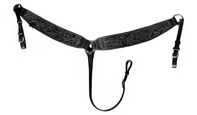 Уестърн нагръдник с флорални мотиви / PE00094F