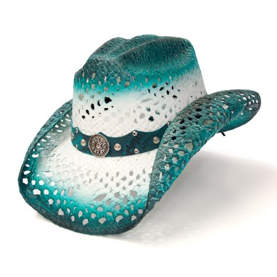 Каубойска лятна шапка Aqua / Western Express
