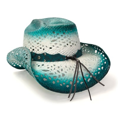 Каубойска лятна шапка Aqua / Western Express