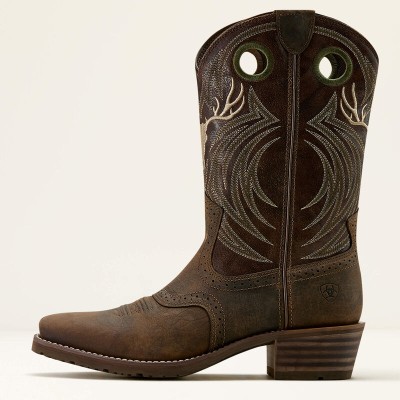 Каубойски ботуши Hybrid Roughstock Antler / Ariat