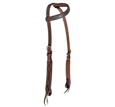Уестърн юзда за едно ухо с декоративни шевове