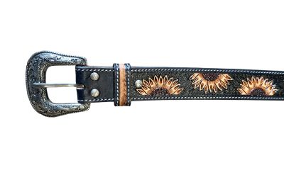 Уестърн колан със слънчогледи