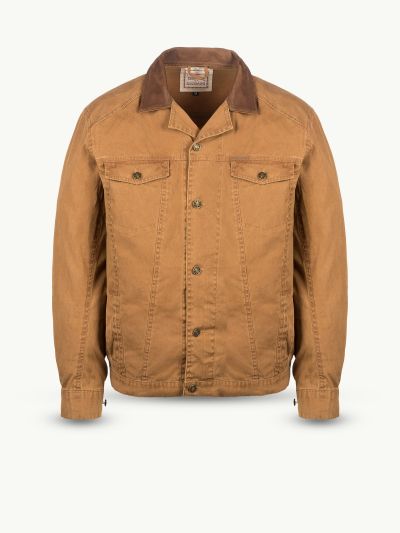 Яке от плат с кожена яка / Scippis