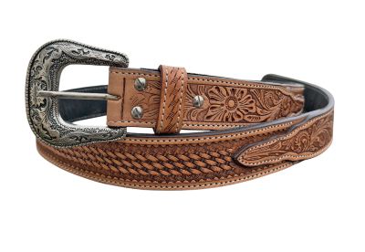 Уестърн колан от естествена кожа / размер 42